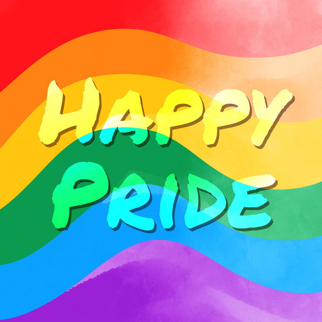 Happy Pride Flag Confetti-exploding Greetings Card