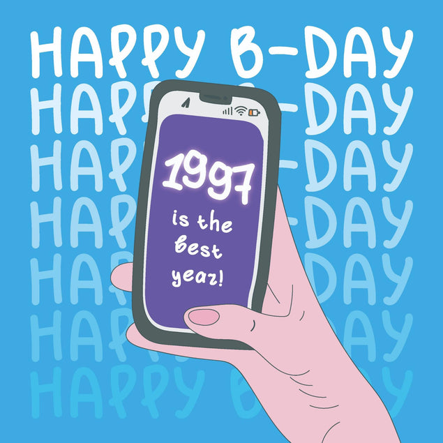 1997 Is The Best Year Birthday Confetti-exploding Greetings Card