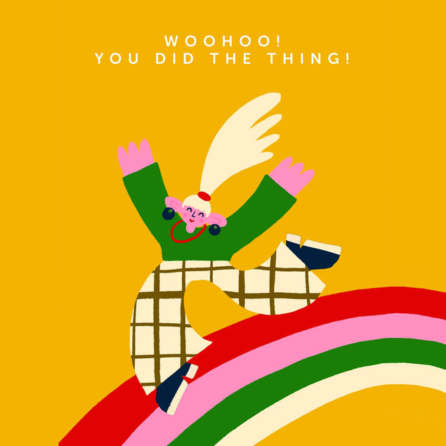 Woohoo You Did The Thing Congratulations Confetti-exploding Greetings Card