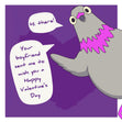 Your Boyfriend Sent Me To You Funny Pigeon Valentine's Day Confetti-exploding Greetings Card