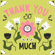 Blooming Flowers Thank You Confetti-exploding Greetings Card