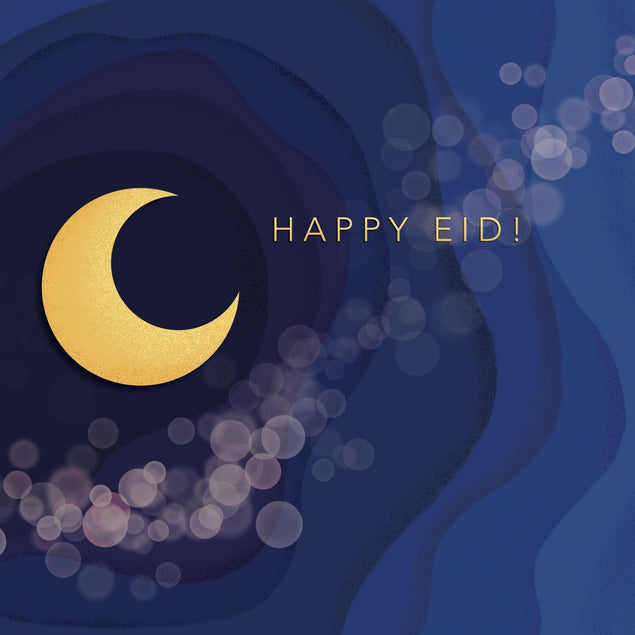 Happy Eid Confetti-exploding Greetings Card