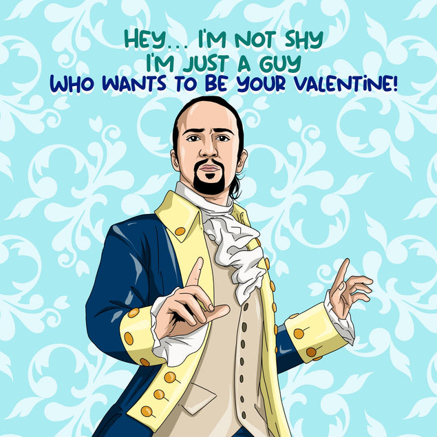 Romantic Hamilton Poem Valentine's Confetti-exploding Greetings Card