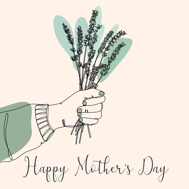 Green Flowers Mother's Day Confetti-exploding Greetings Card