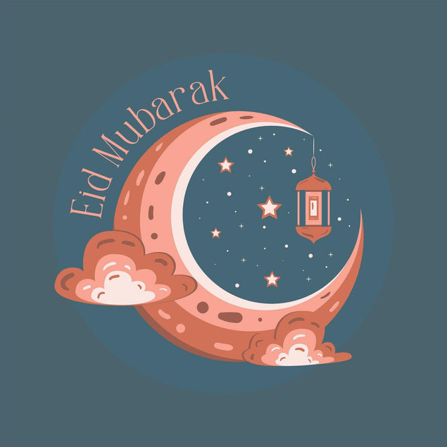 Eid Mubarak Confetti-exploding Greetings Card