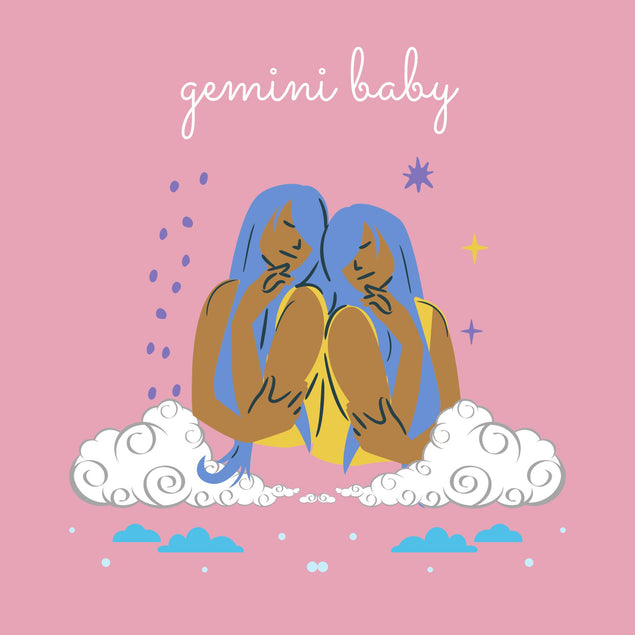 Gemini Baby Birthday Confetti-exploding Greetings Card