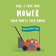 Dad Lawnmower Fathers Day Confetti-exploding Greetings Card