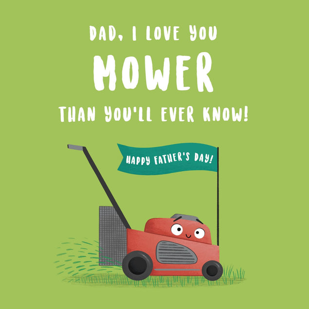 Dad Lawnmower Fathers Day Confetti-exploding Greetings Card