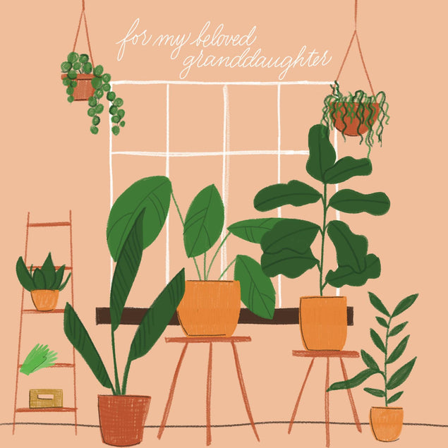 For Beloved Granddaughter Confetti-exploding Greetings Card