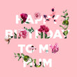 Simple Floral Pink Happy Birthday Mum Confetti-exploding Greetings Card