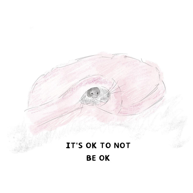 It's OK To Not Be OK Confetti-exploding Greetings Card