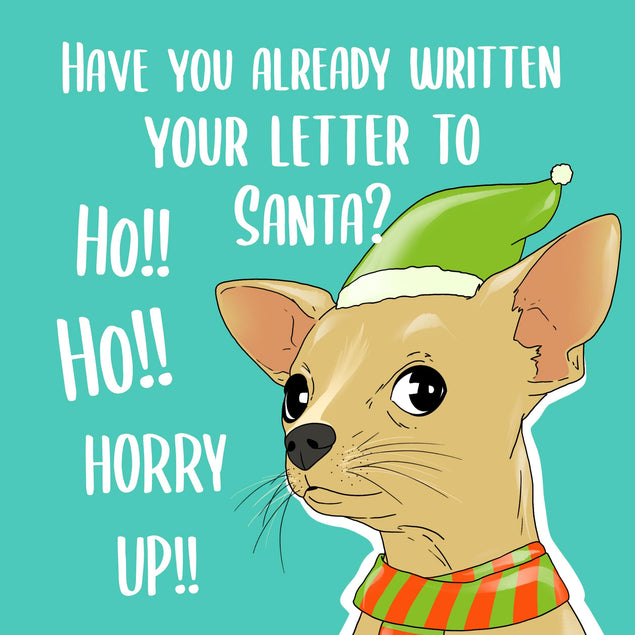 Merry Christmas Have You Written Your Letter To Santa Confetti-exploding Greetings Card
