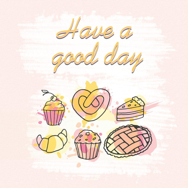 Have A Good Day Pastries Confetti-exploding Greetings Card
