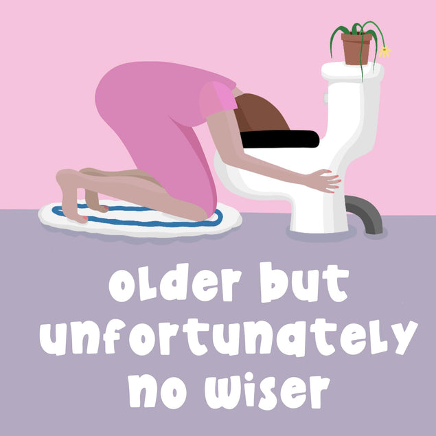 Older But No Wiser Confetti-exploding Greetings Card