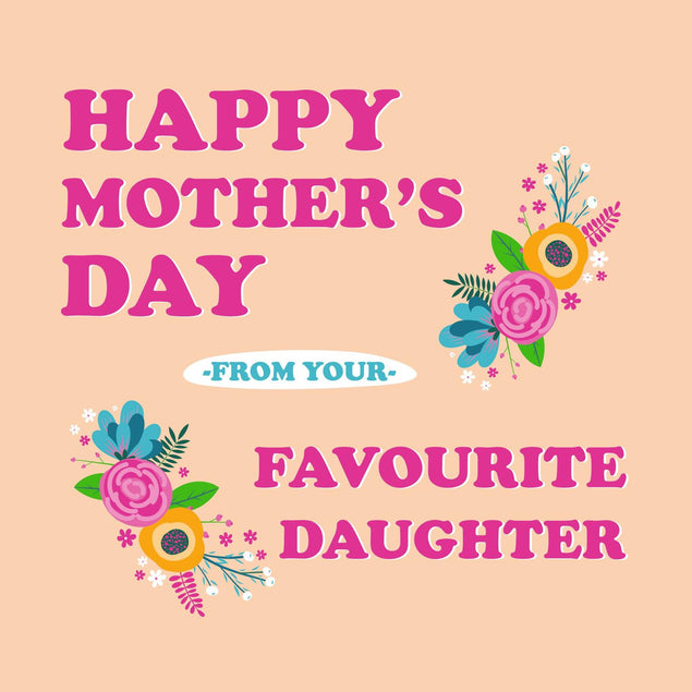 Favourite Daughter Confetti-exploding Greetings Card