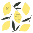Simply Lemons Happy 25th Birthday My Love Confetti-exploding Greetings Card