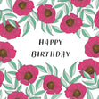 Gentle Poppies Birthday Confetti-exploding Greetings Card
