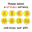 Various Money Happy Birthday Gift Confetti-exploding Greetings Card