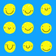 Smiley Pattern Confetti-exploding Greetings Card