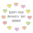 Happy 1st Mother's Day Confetti-exploding Greetings Card