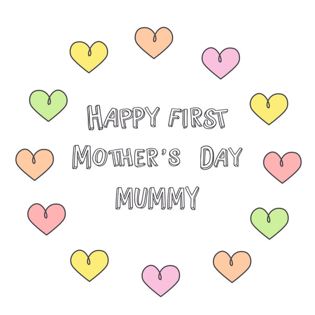 Happy 1st Mother's Day Confetti-exploding Greetings Card