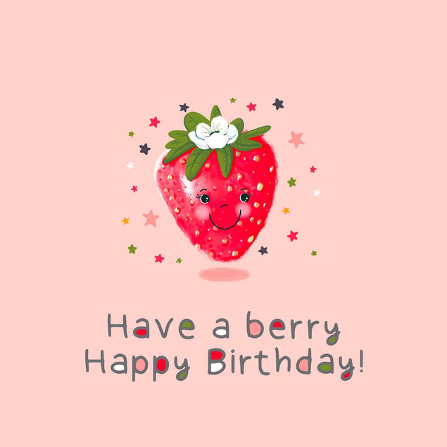 Have A Berry Happy Birthday! Confetti-exploding Greetings Card