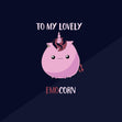 To My Lovely Emocorn Confetti-exploding Greetings Card