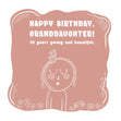 Happy 30th Birthday Granddaughter Young And Beautiful Confetti-exploding Greetings Card