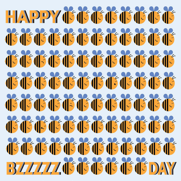 Happy Bzzzzz Day Confetti-exploding Greetings Card