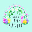 Flower Rainbow Easter Confetti-exploding Greetings Card