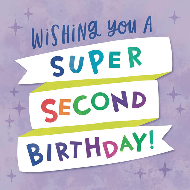 Super Second Confetti-exploding Greetings Card