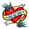 Mum Heart And Swallows Tattoo Mother's Day Confetti-exploding Greetings Card