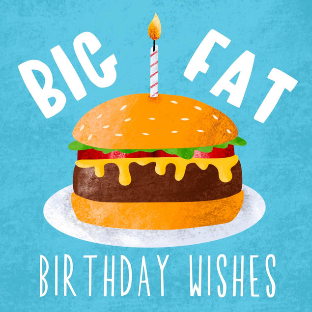 Big Fat Birthday Wishes Confetti Exploding Greetings Card – Boomf