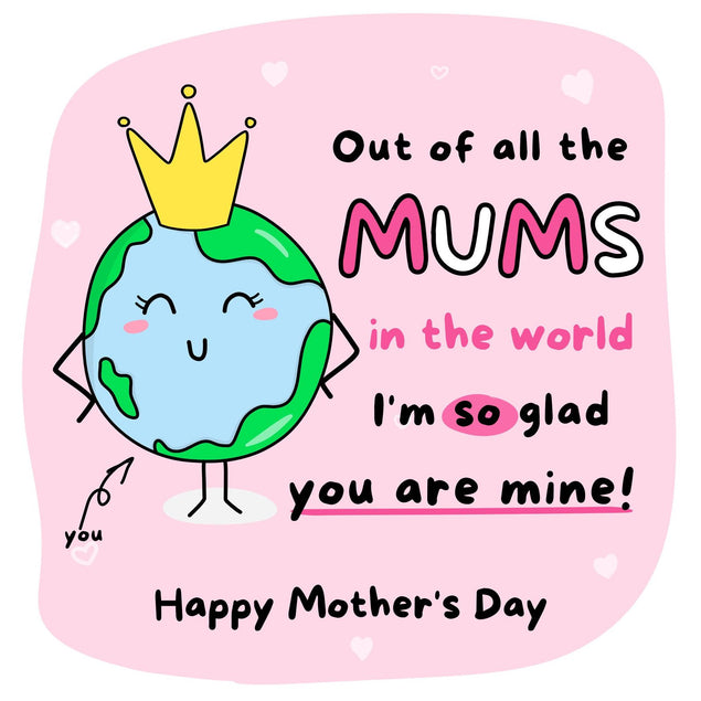 I'm So Glad You Are Mine! Confetti-exploding Greetings Card