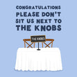 The Knobs Wedding Confetti-exploding Greetings Card