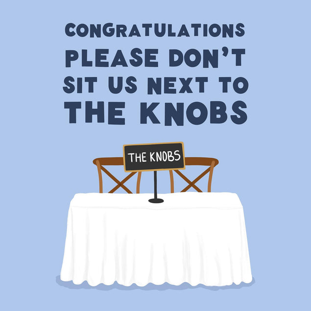 The Knobs Wedding Confetti-exploding Greetings Card