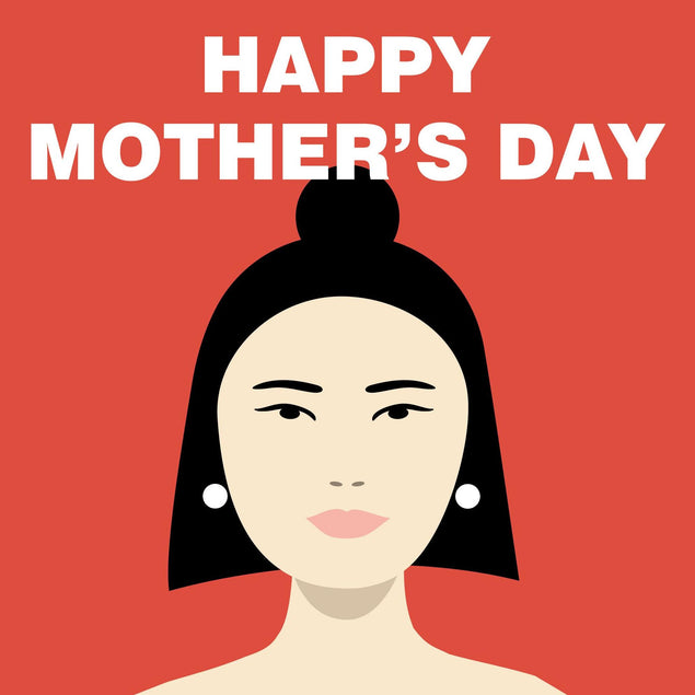 Happy Mother's Day Gorgeous Simple Red Confetti-exploding Greetings Card