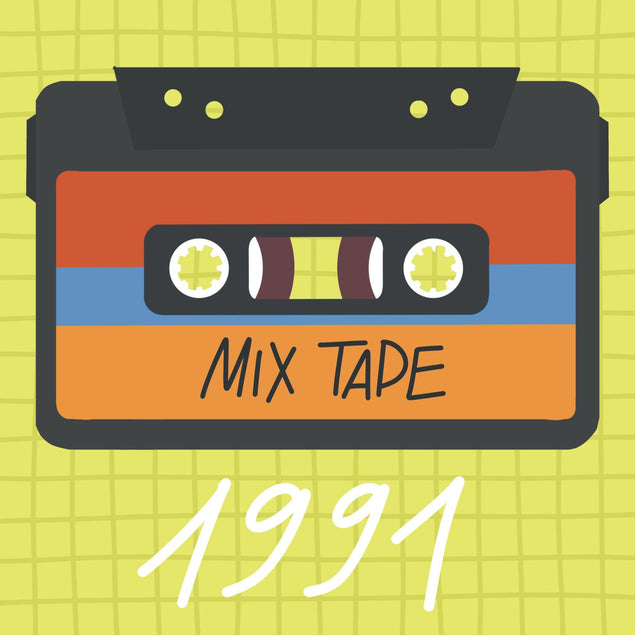 Happy Birthday 1991 Mix Tape Confetti-exploding Greetings Card