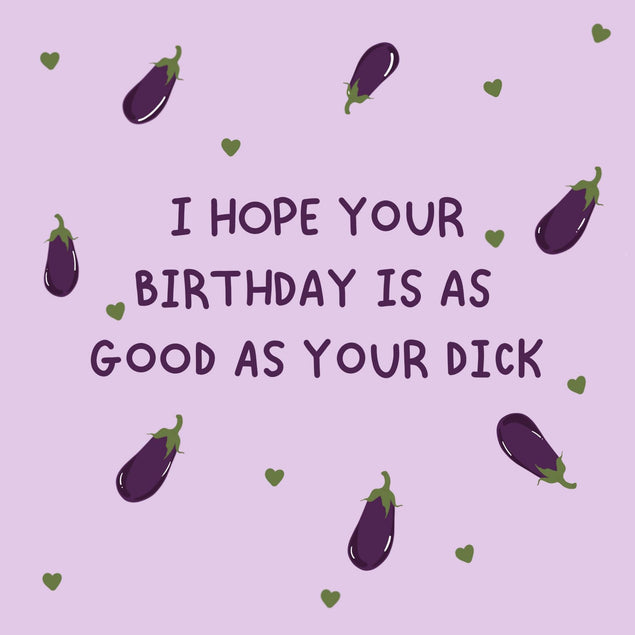Good D**k Birthday Confetti-exploding Greetings Card