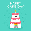 Happy Cake Day Confetti-exploding Greetings Card