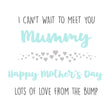 I Can't Wait To Meet You Mummy Confetti-exploding Greetings Card