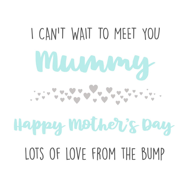 I Can't Wait To Meet You Mummy Confetti-exploding Greetings Card