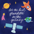 For The Best Grandson In The Galaxy Confetti-exploding Greetings Card