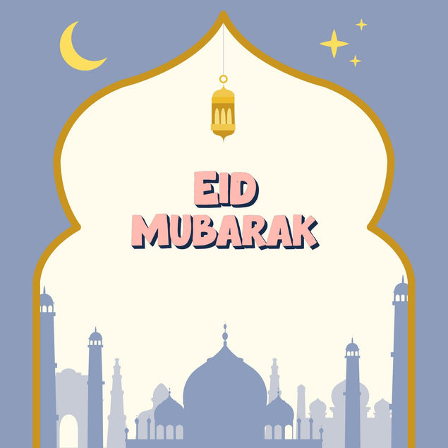 Eid Mubarak Confetti-exploding Greetings Card