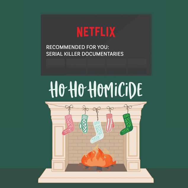 Ho Ho Homicide Christmas Confetti-exploding Greetings Card