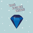 Sapphire September Birthday Confetti-exploding Greetings Card