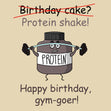 Gym-Goer Happy Birthday Confetti-exploding Greetings Card