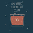 Minimalist Happy 30th Birthday To My Brilliant Cousin Confetti-exploding Greetings Card