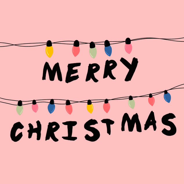 Stranger Things Merry Christmas Confetti-exploding Greetings Card