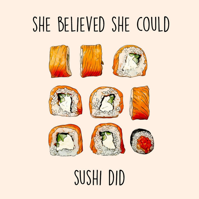 Sushi Did Confetti-exploding Greetings Card